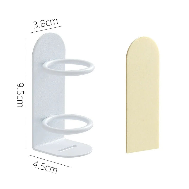 Electric Toothbrush Holder, Wall Mounted Iron Rack with Drain