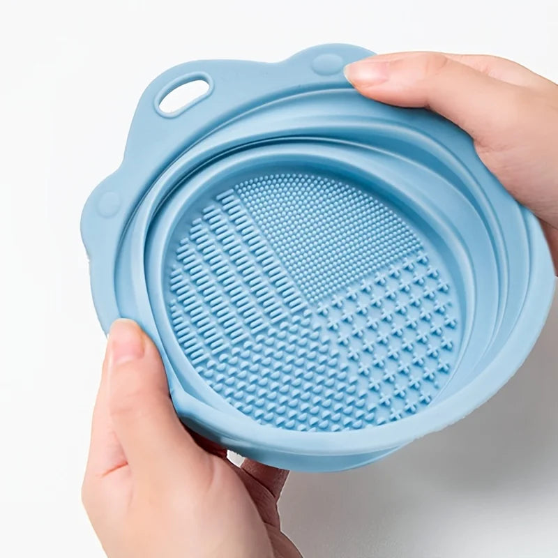 Makeup Brush Cleaning Set with Bowl and Drying Holder