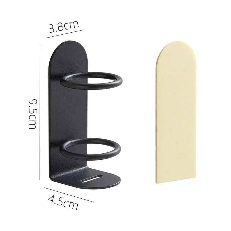 Electric Toothbrush Holder, Wall Mounted Iron Rack with Drain