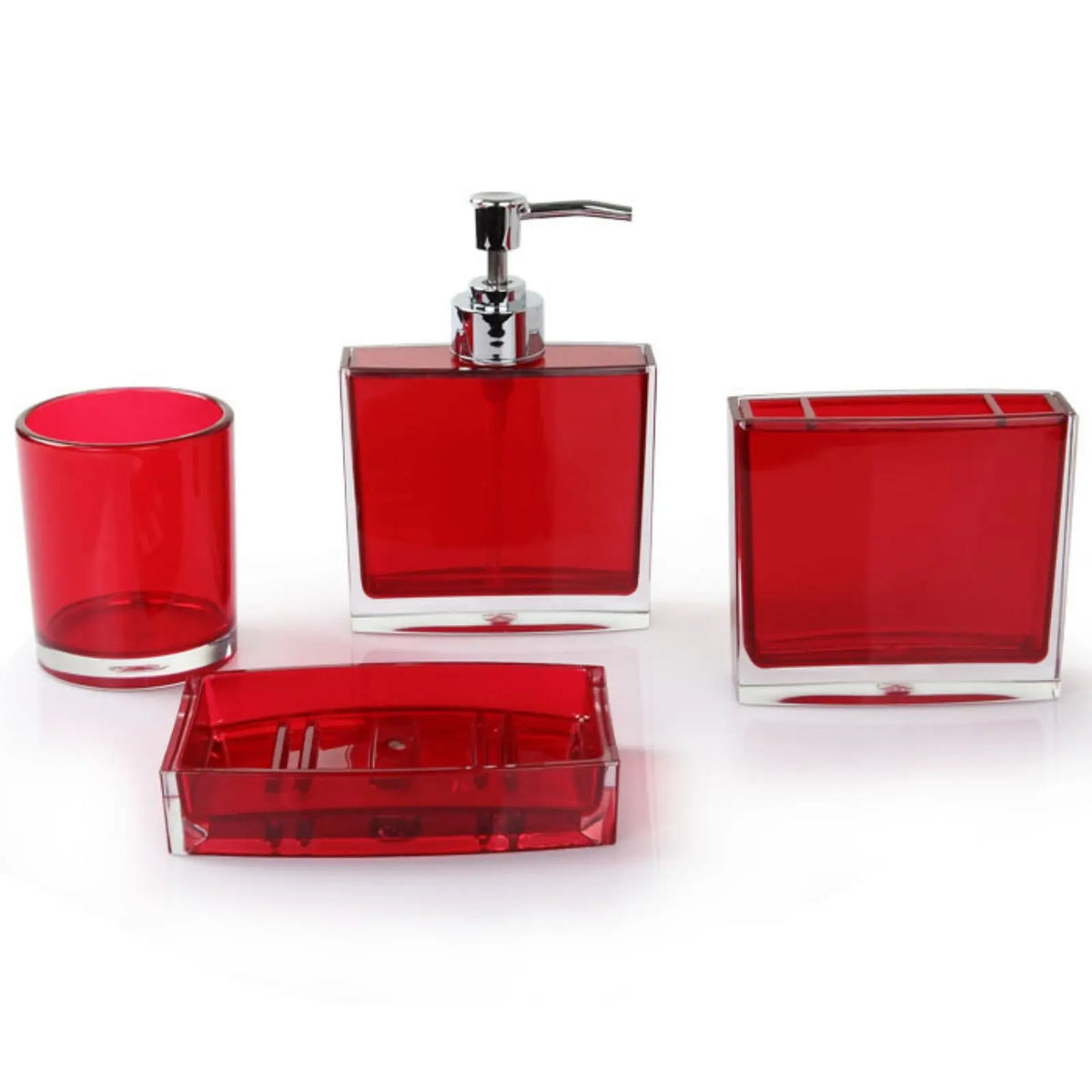 Bathroom Accessories Set, 4 or 5 Piece Countertop Vanity Set
