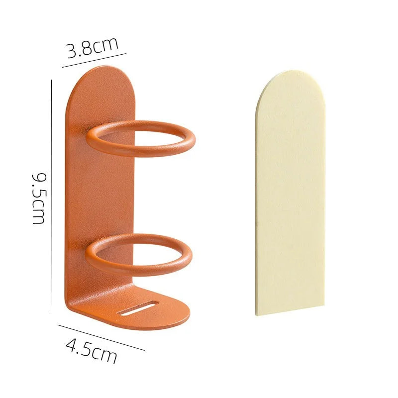 Electric Toothbrush Holder, Wall Mounted Iron Rack with Drain