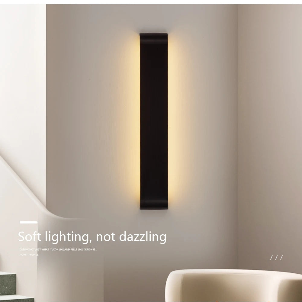 Brushed Aluminum LED Wall Sconce, Up and Down