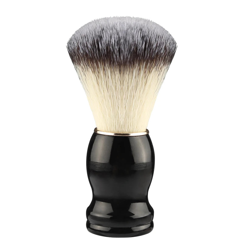 Shaving Brush with Wooden Handle, Dense Bristle Lather Brush