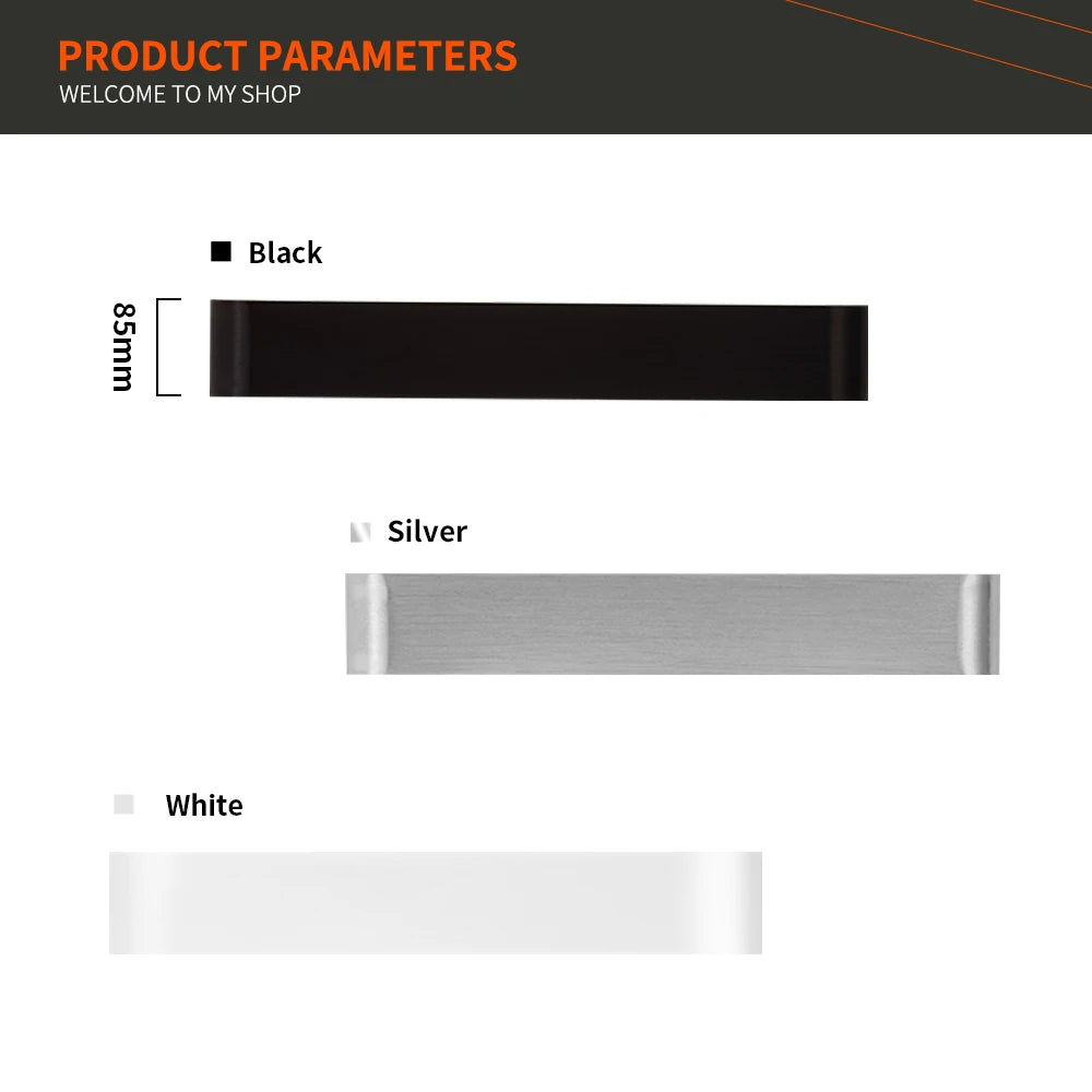 Brushed Aluminum LED Wall Sconce, Up and Down