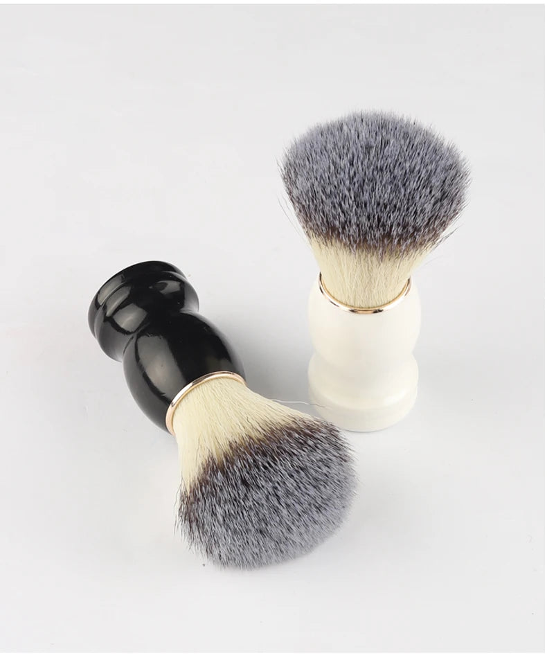 Shaving Brush with Wooden Handle, Dense Bristle Lather Brush