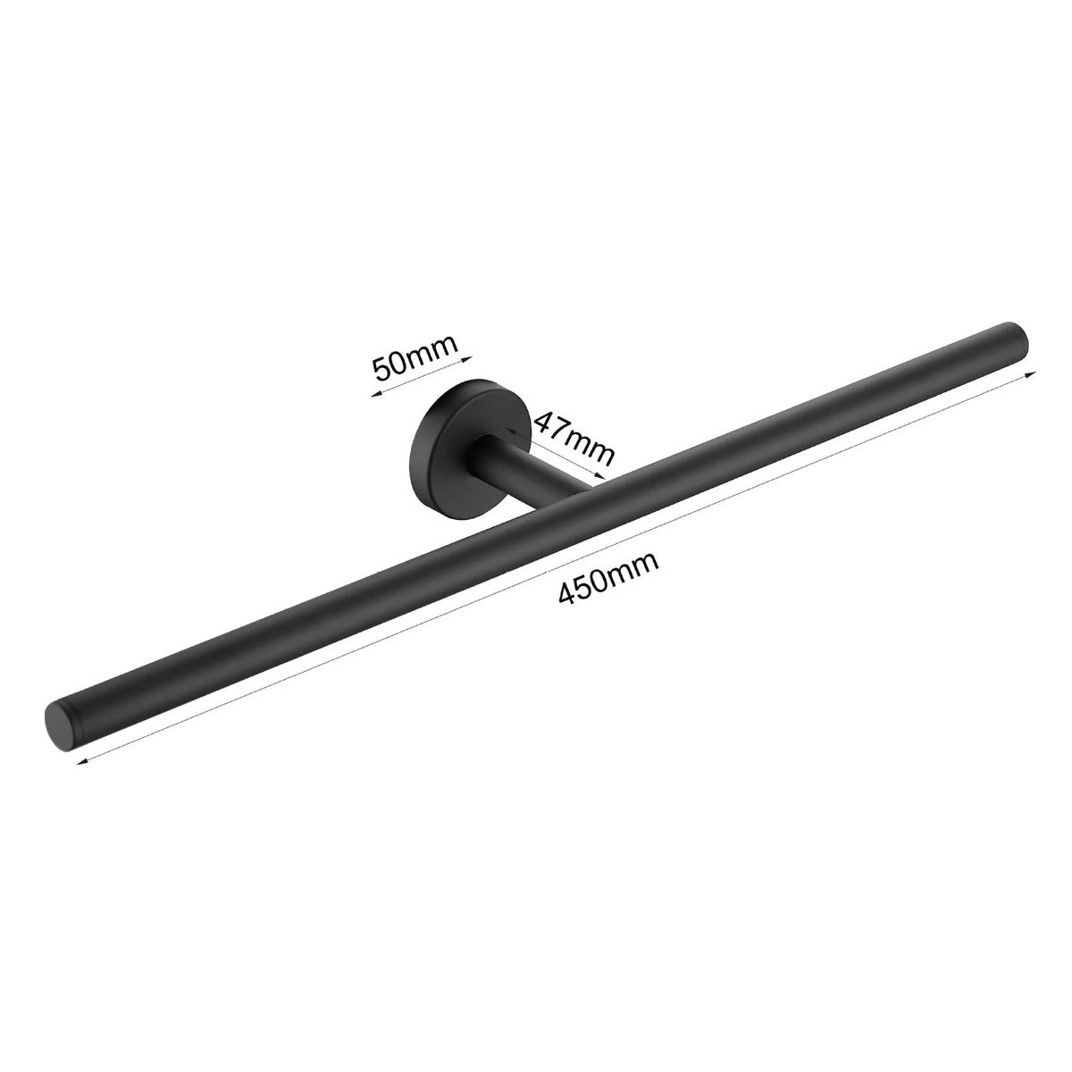 Wall Mounted Towel Bar, Stainless Steel Bathroom Rack, Gold or Black
