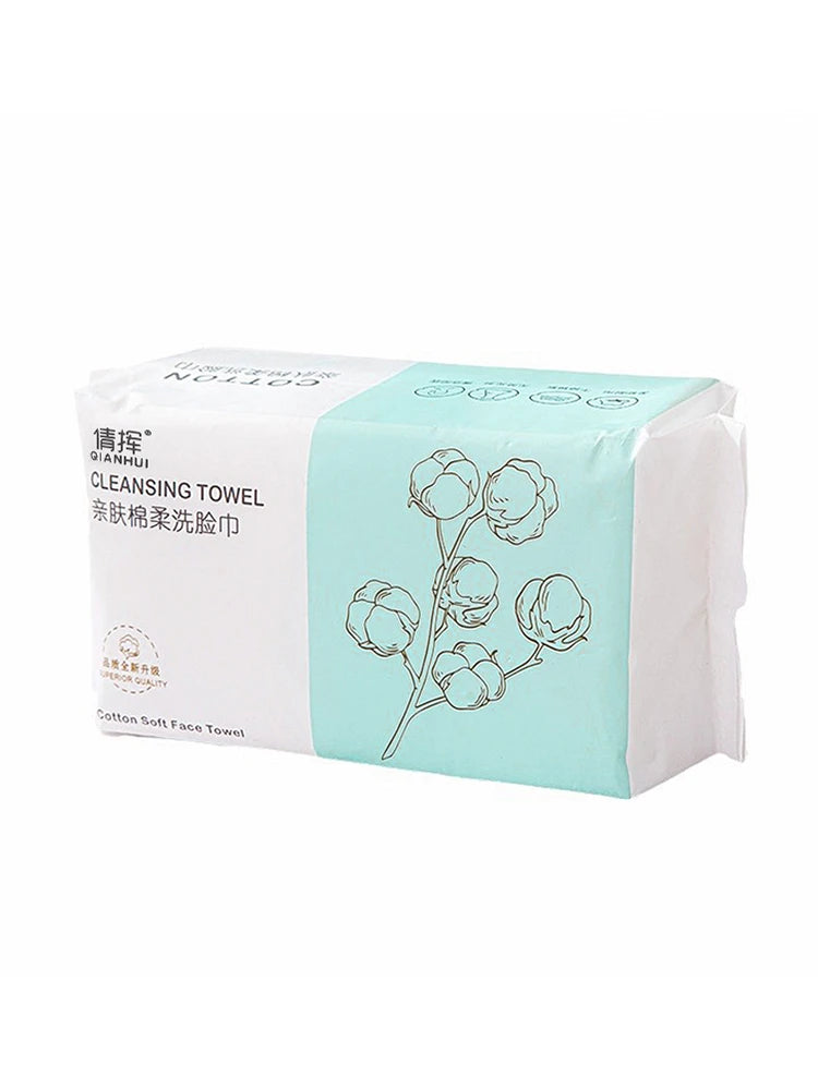 Disposable Cotton Face Towels, 30 to 100 Pack