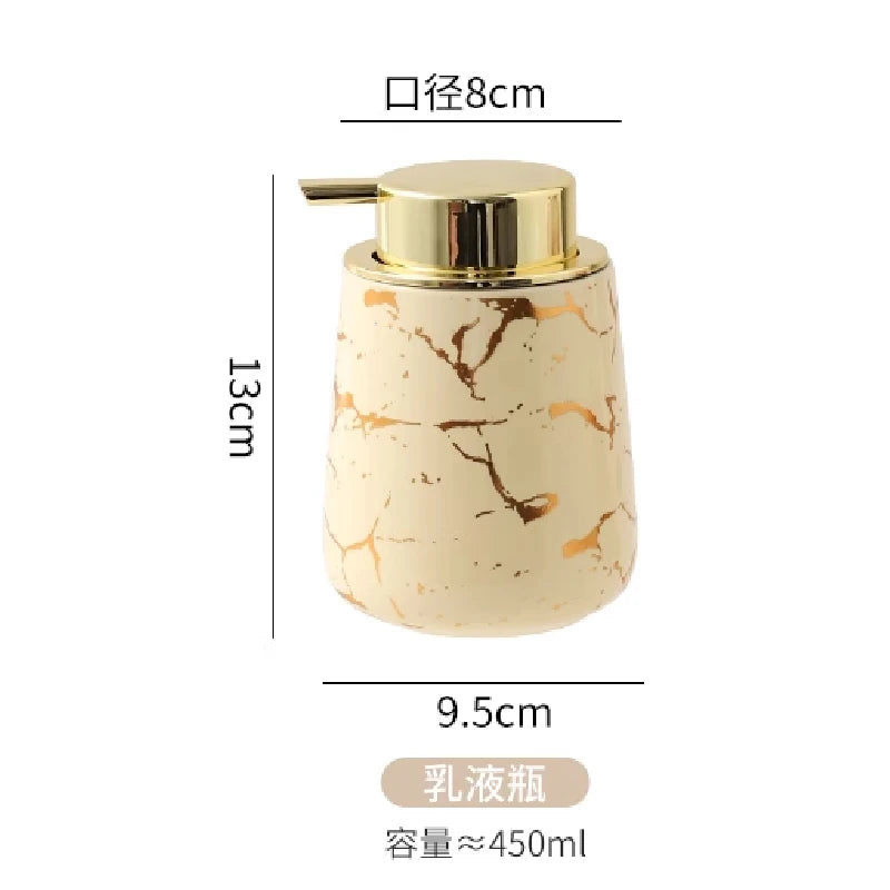 Marble Ceramic Foaming Soap Dispenser, 450ml