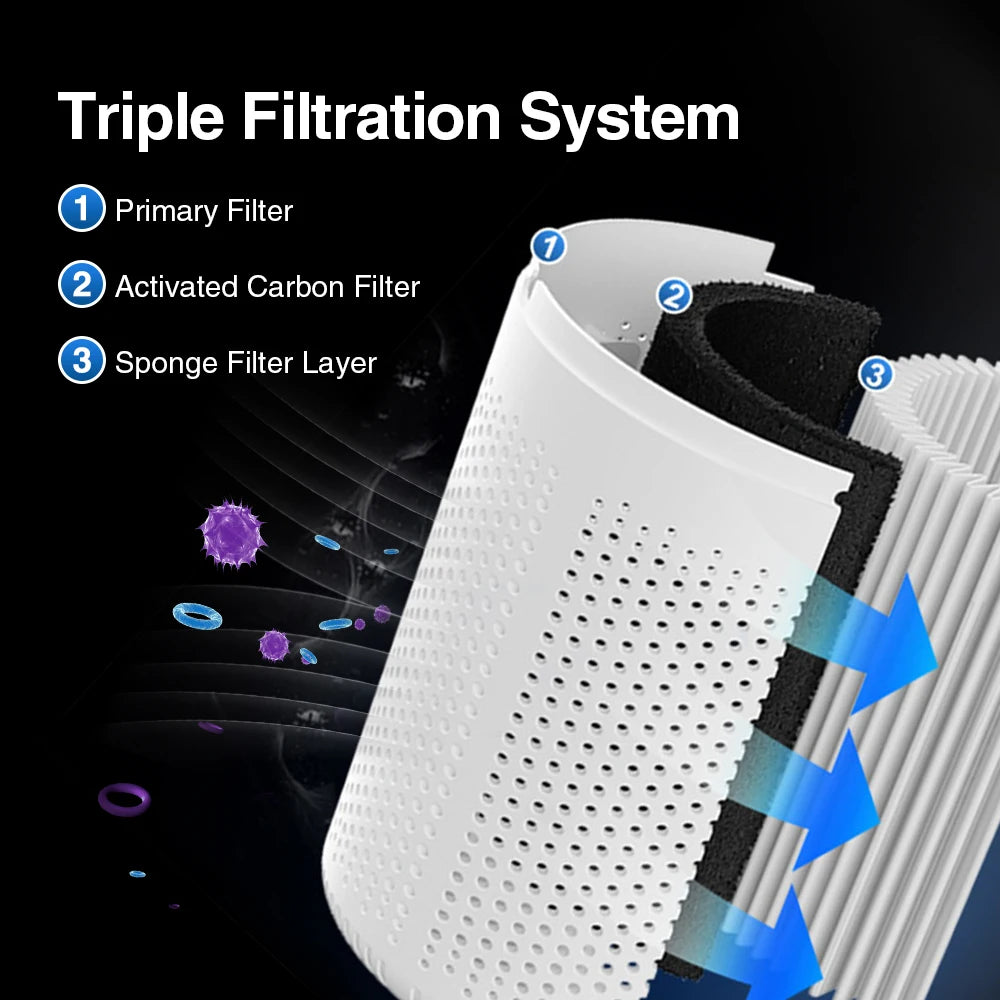 Mini Desktop Air Purifier with HEPA Filter