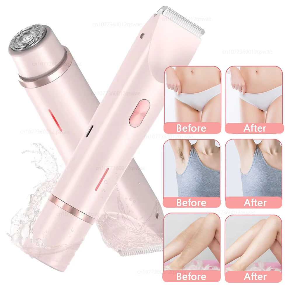 Women's 2-in-1 Rechargeable Electric Shaver