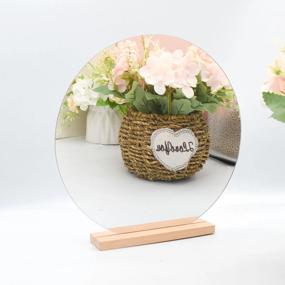 Irregular Standing Mirror, Acrylic Freeform Desktop Mirror