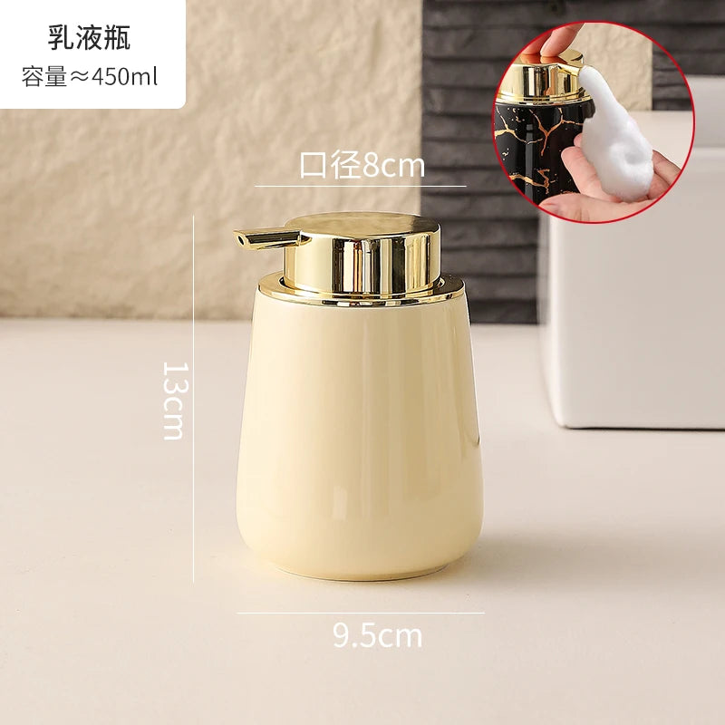 Marble Ceramic Foaming Soap Dispenser, 450ml