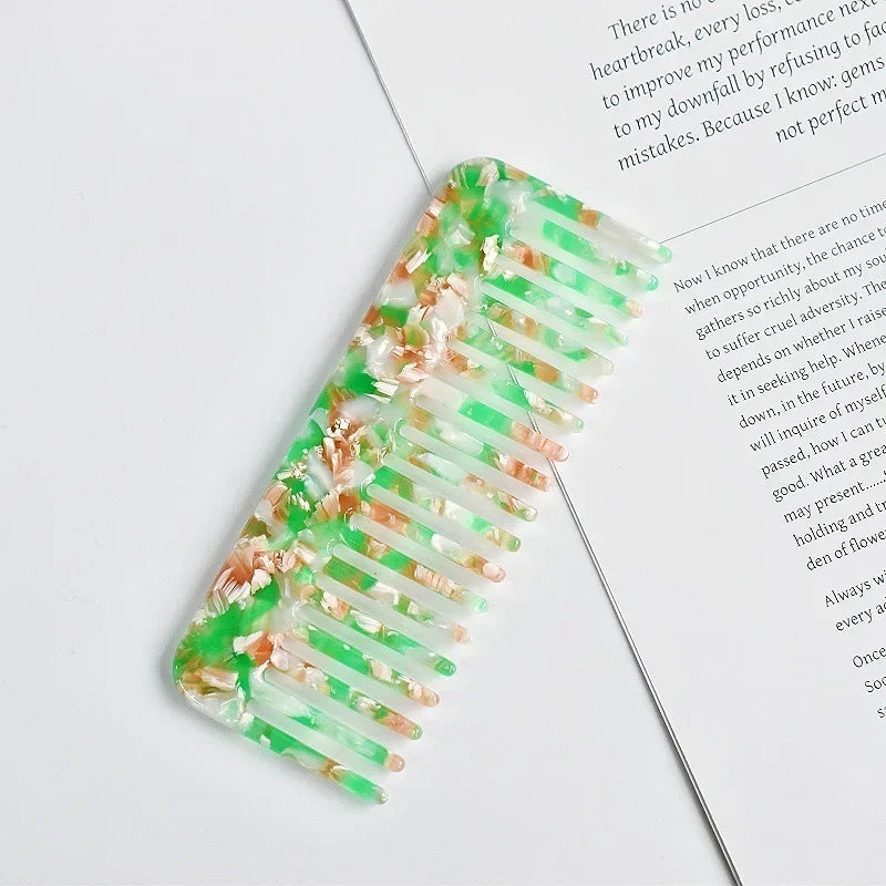 Wide Tooth Hair Comb, Acetate Anti-Static Detangling Comb