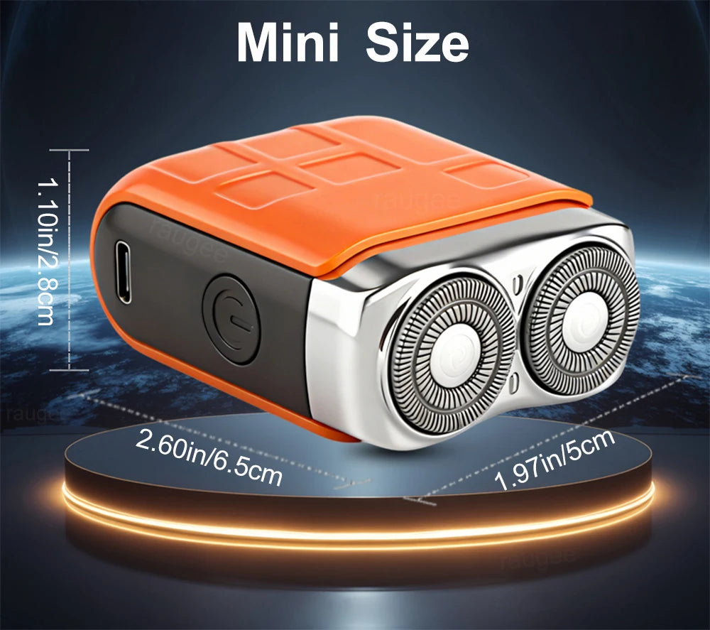 Dual-Head Rechargeable Mini Electric Shaver