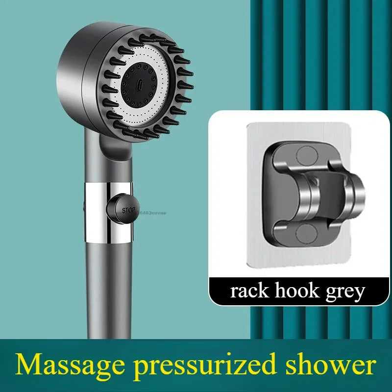 Filtered High-Pressure Handheld Shower Head