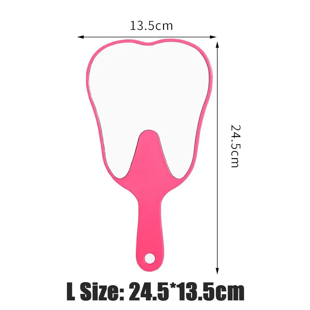 Tooth Shaped Handheld Mirror, Cute Novelty Makeup Mirror