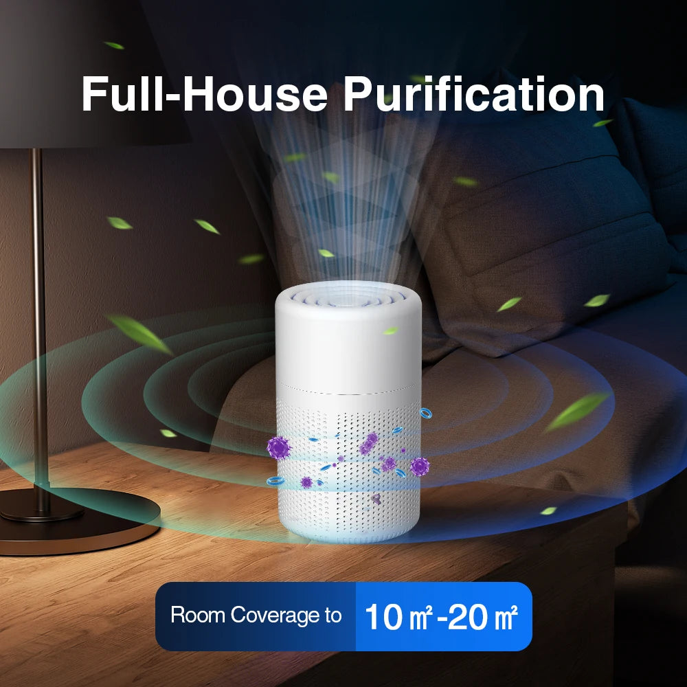 Mini Desktop Air Purifier with HEPA Filter