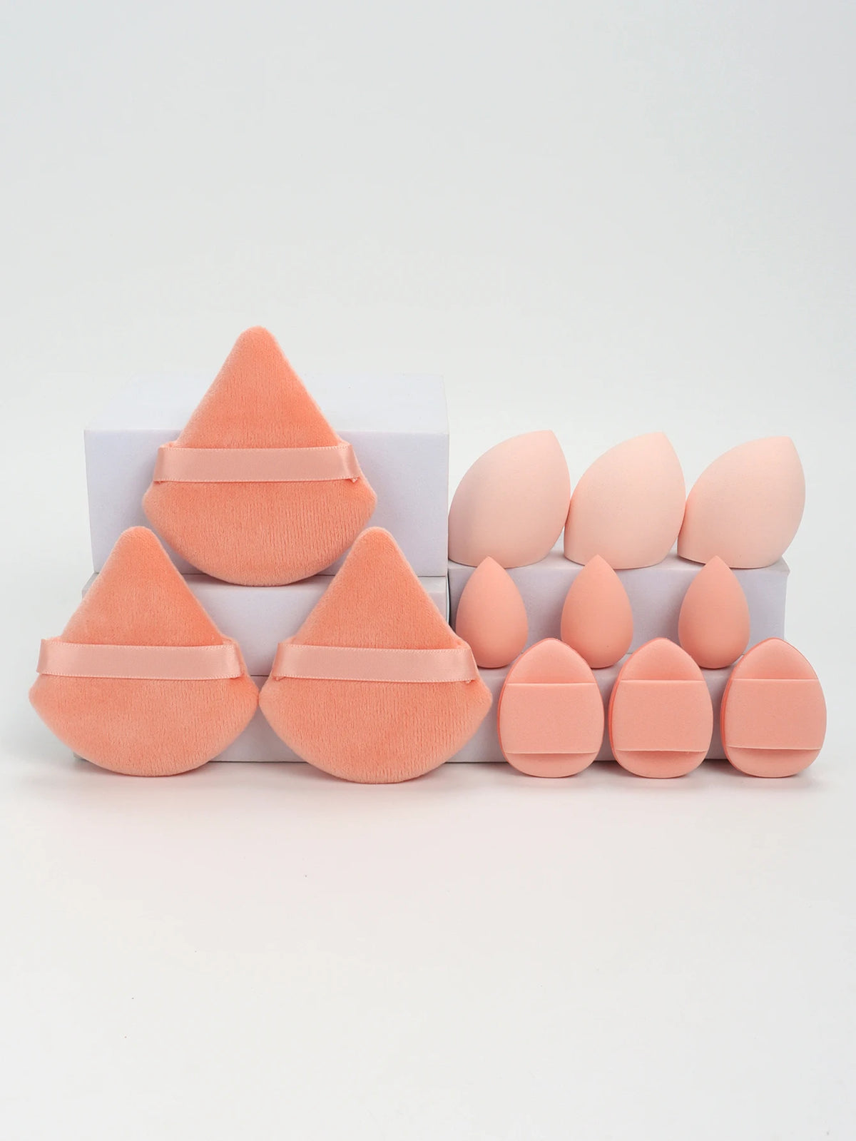 12-Piece Makeup Sponge and Powder Puff Set