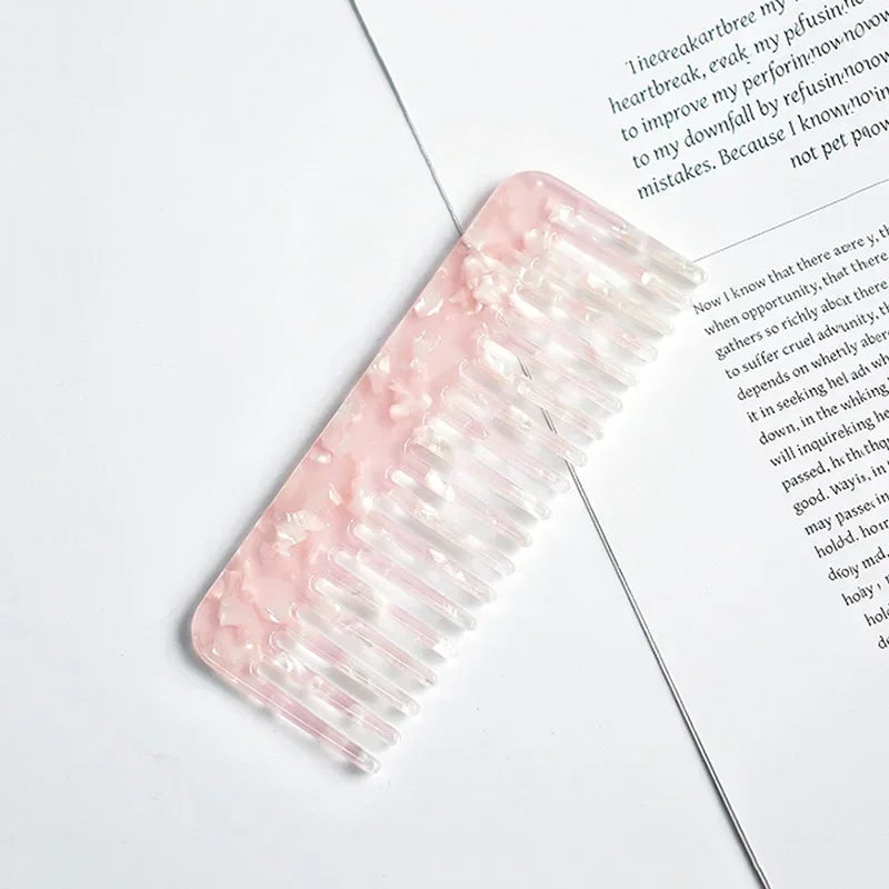 Wide Tooth Hair Comb, Acetate Anti-Static Detangling Comb