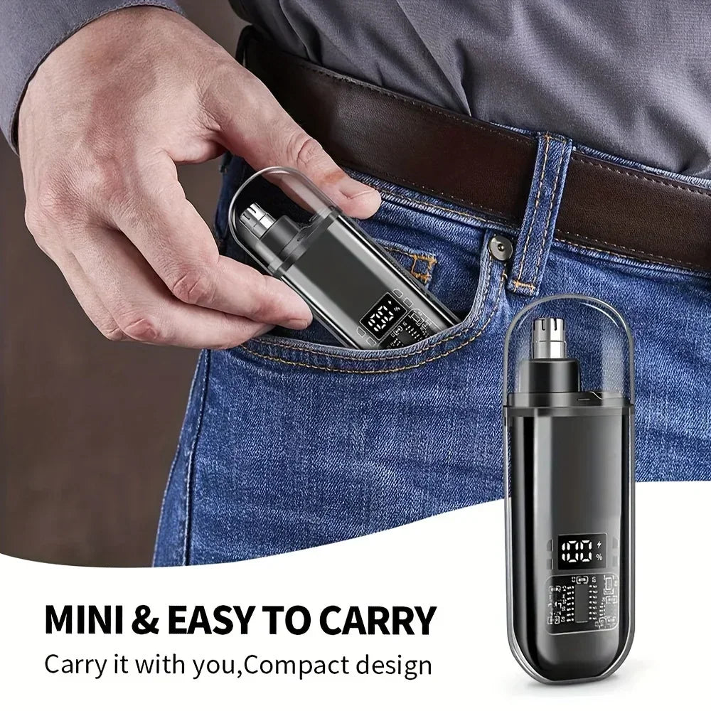 Nose and Ear Hair Trimmer, USB-C Rechargeable Grooming Tool