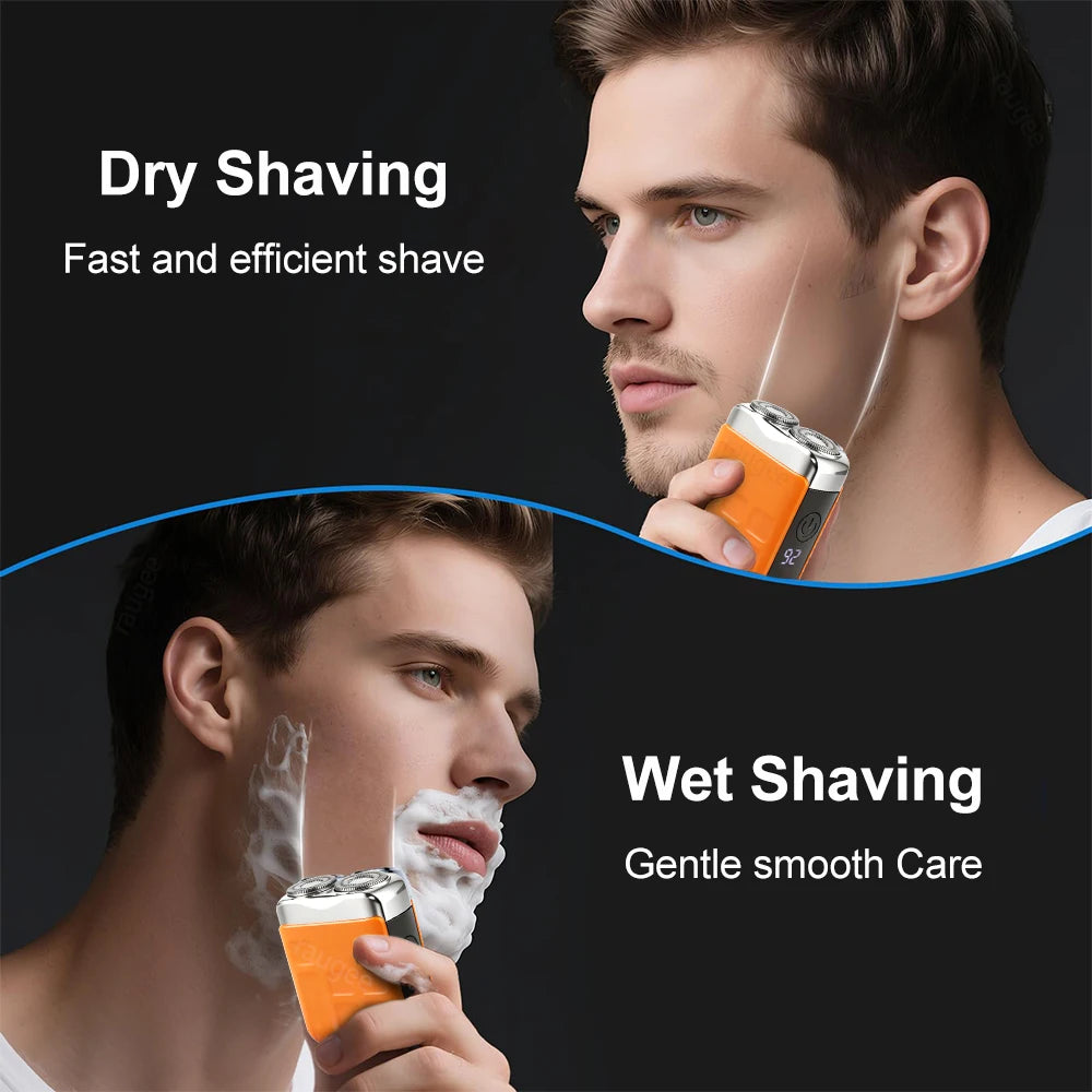 Dual-Head Rechargeable Mini Electric Shaver