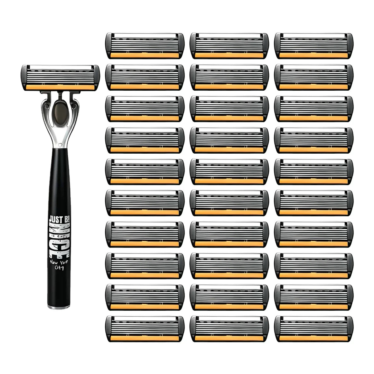 Manual 6-Blade Razor Set with Aloe Strip