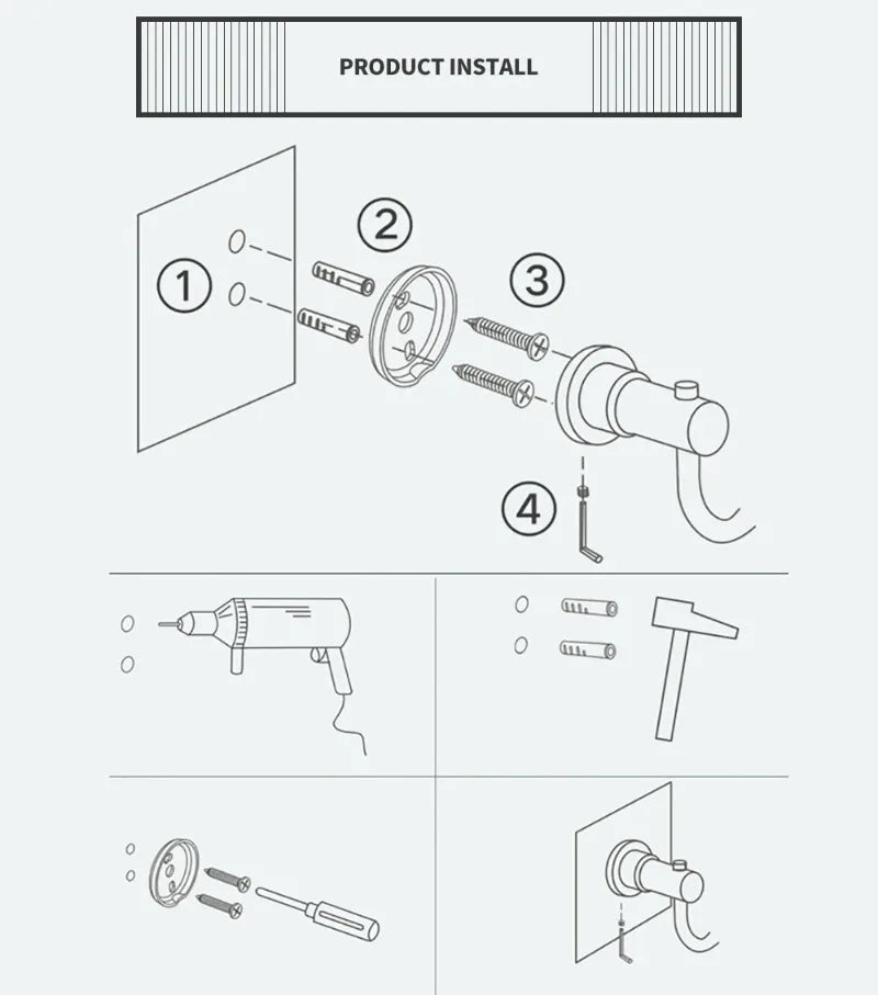 Chrome Stainless Steel Bath Hardware Set