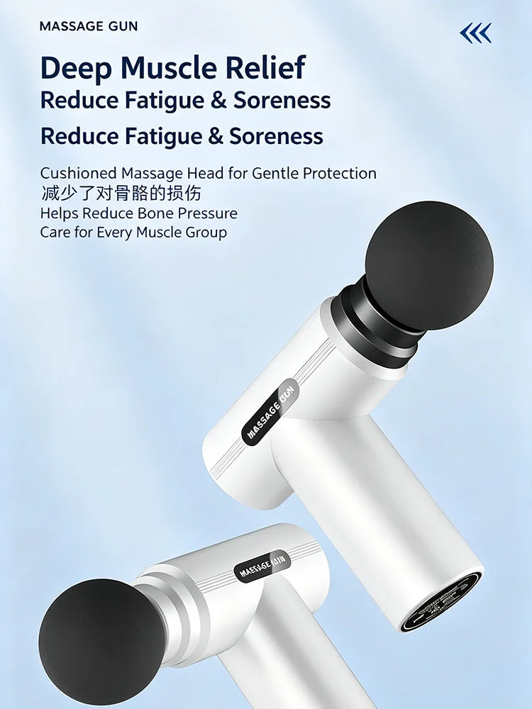 Mini Massage Gun, 6 Speed Handheld Massager with LCD Display