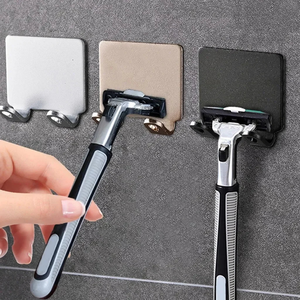 Razor Holder Hook, Adhesive Aluminum Shower Razor Hanger