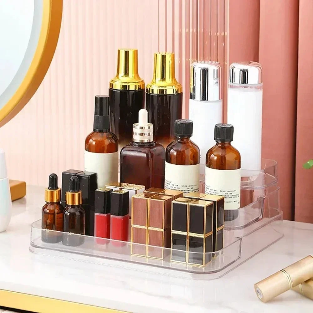 Perfume Organizer Shelf, 3 Tier Clear Skincare Display Stand