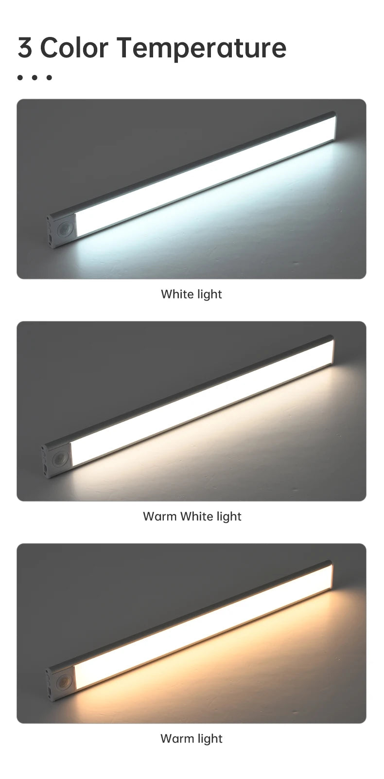 LED Motion Sensor Under Cabinet Light, 50 cm