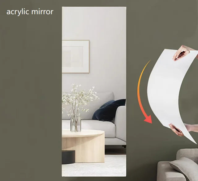Flexible DIY Mirror Wall Sticker, 40 x 122 cm