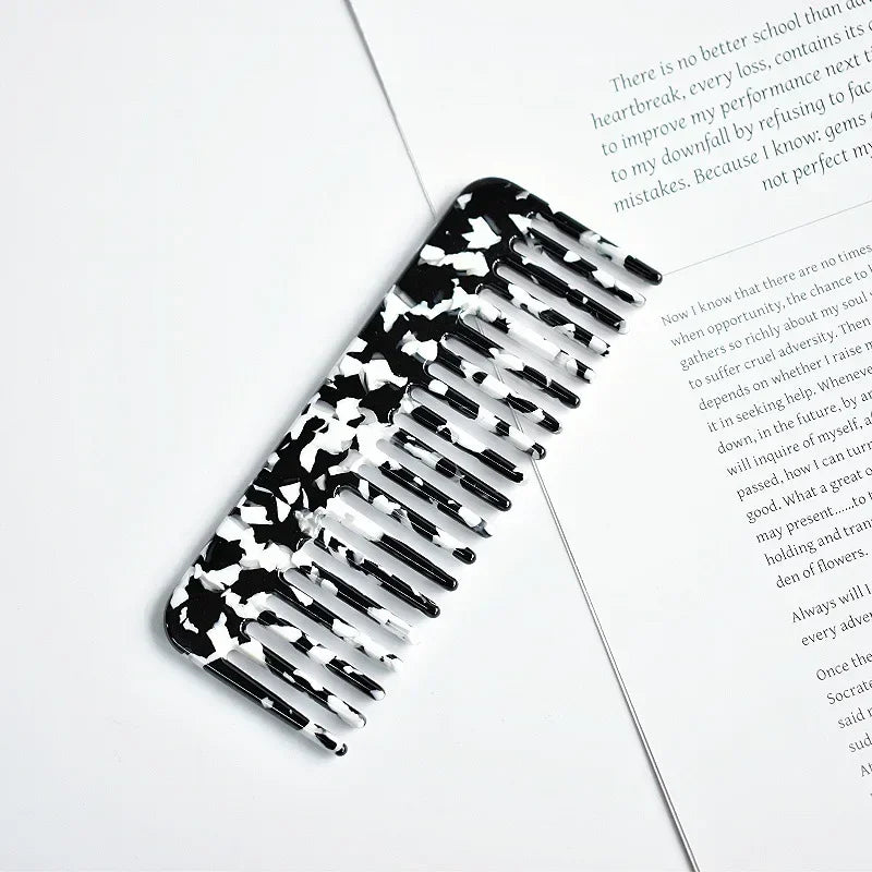 Wide Tooth Hair Comb, Acetate Anti-Static Detangling Comb