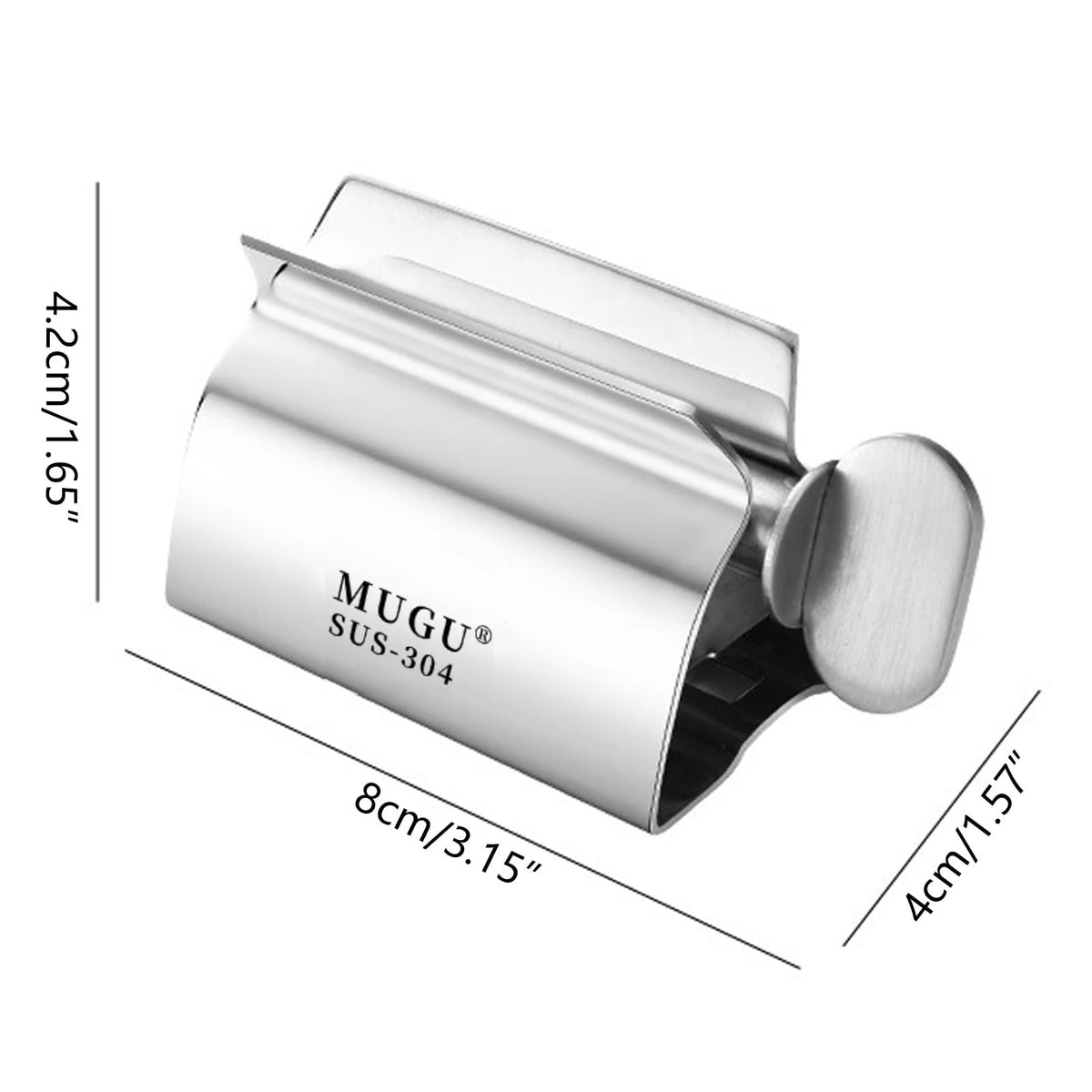 Toothpaste Squeezer, Stainless Steel Tube Roller, 1 to 4 Pack