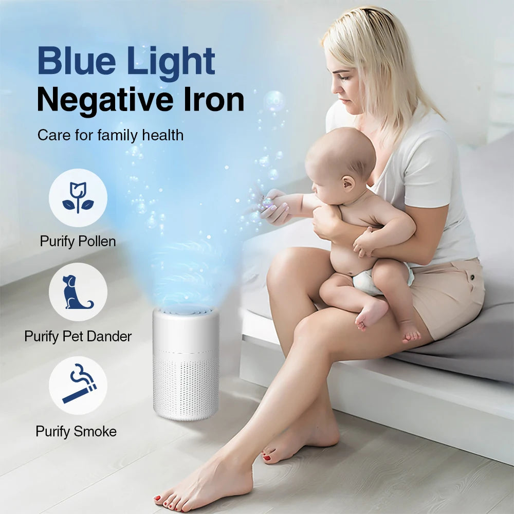 Mini Desktop Air Purifier with HEPA Filter