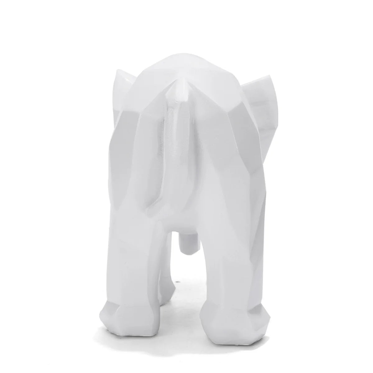 Boho Elephant Resin Statue, Vintage Ethnic Shelf Sculpture