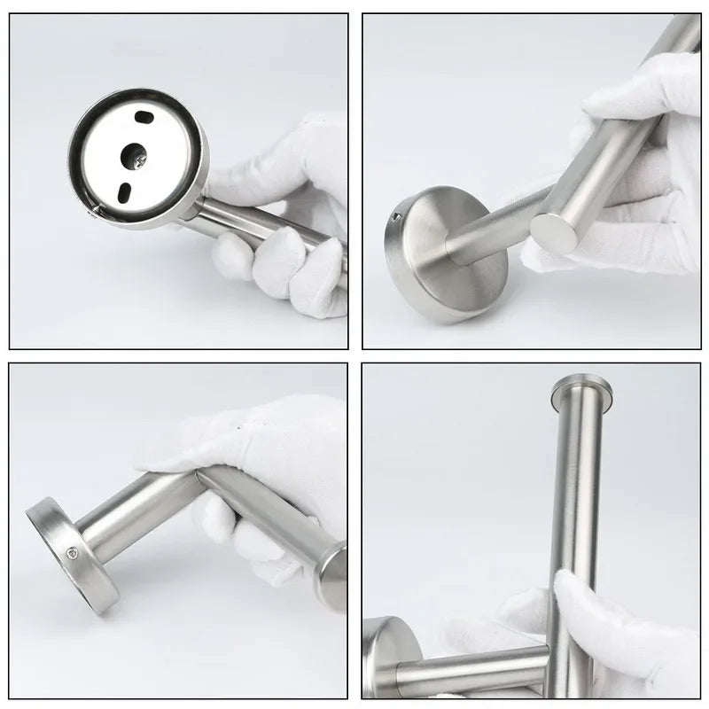 Matte Black Stainless Steel Toilet Paper Holder