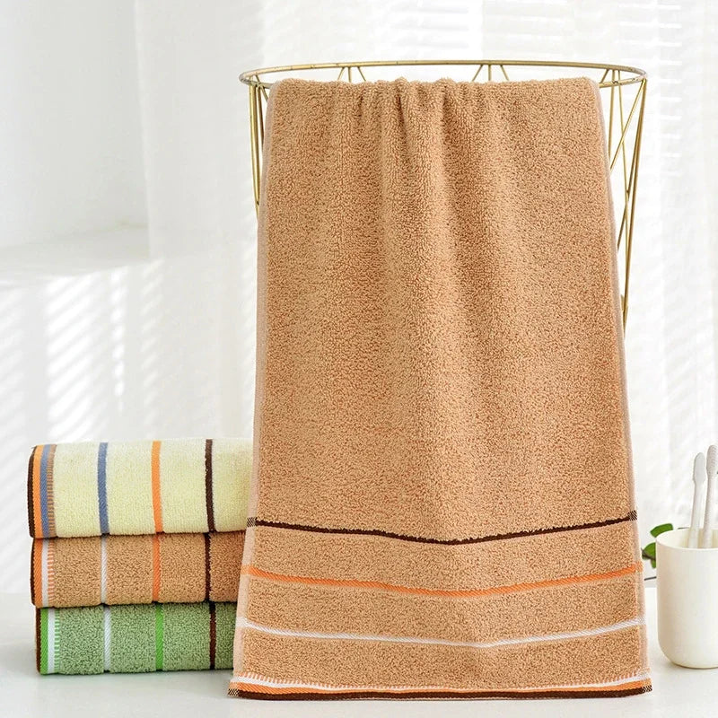 Thick Bath Towel, Soft Cotton Blend Terry, Quick Drying