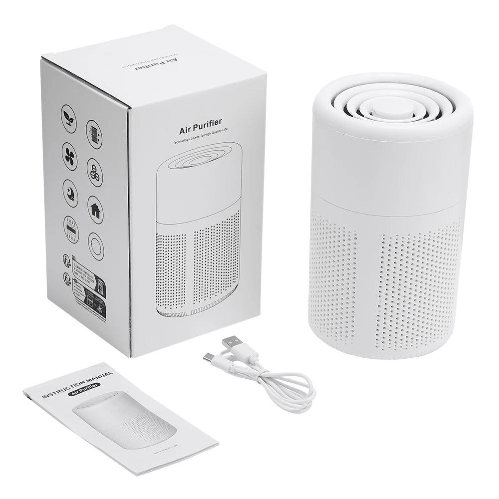 Mini Desktop Air Purifier with HEPA Filter