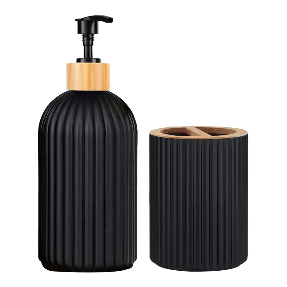Bathroom Countertop Organizer with Soap Dispenser