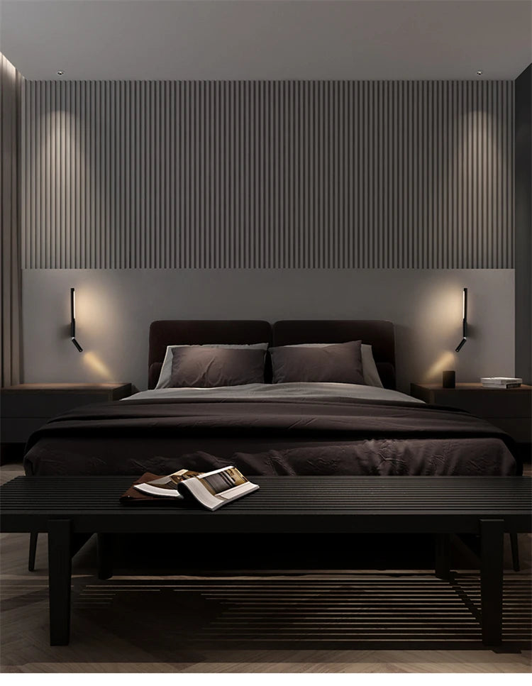 330-Degree Rotating Bedside LED Wall Light