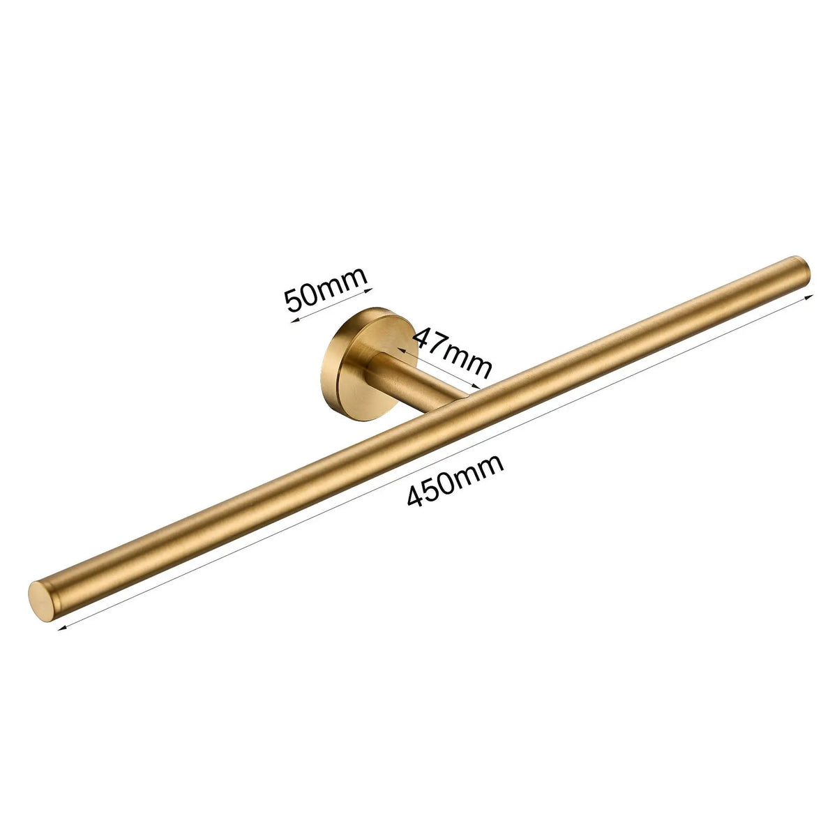 Wall Mounted Towel Bar, Stainless Steel Bathroom Rack, Gold or Black