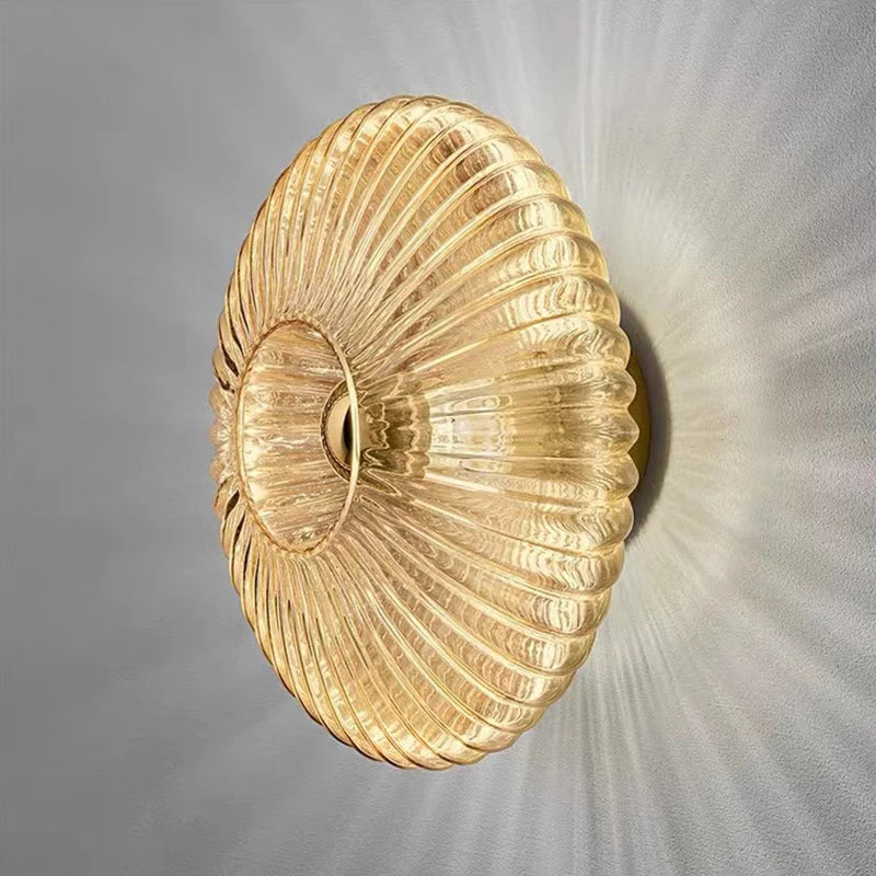 Nordic Retro Glass Wall Lamp, Up and Down Vintage Wall Sconce