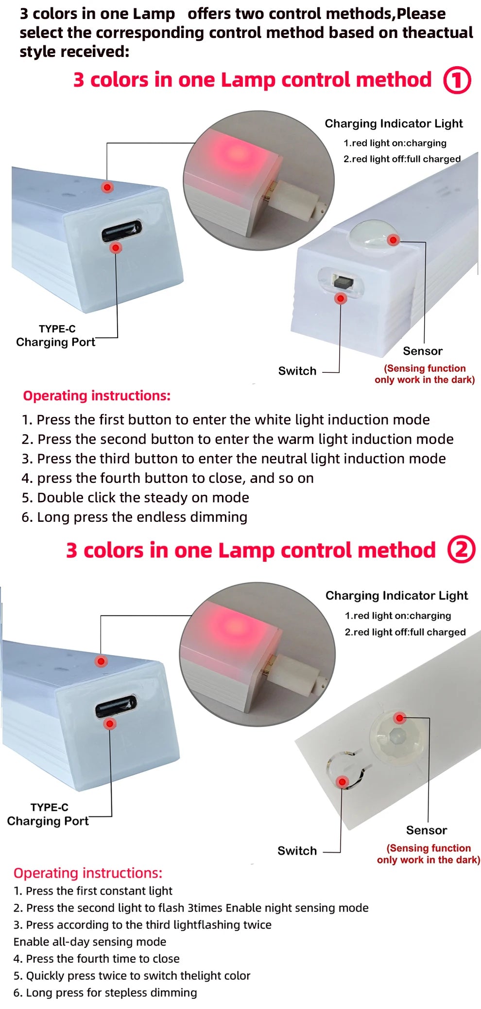 Rechargeable Motion Sensor LED Cabinet Light