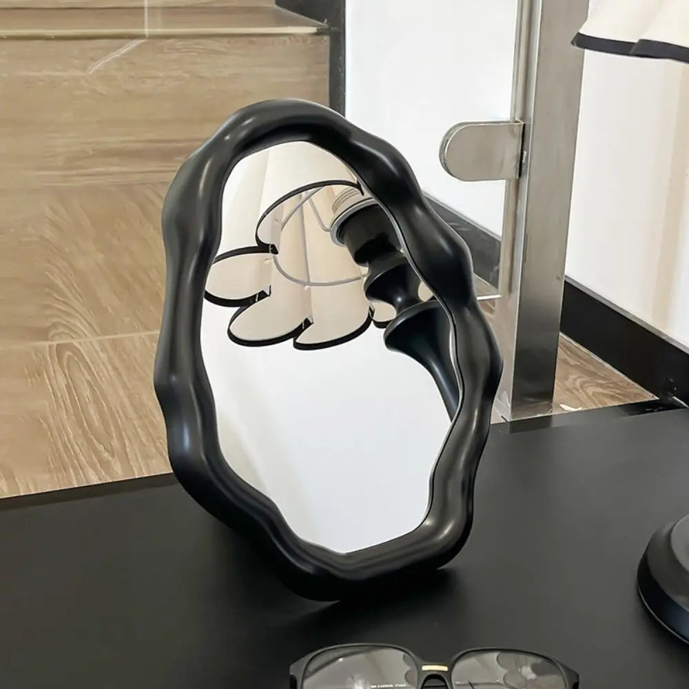 Cloud Wave Folding Desktop Vanity Mirror