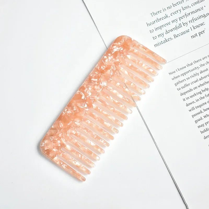 Wide Tooth Hair Comb, Acetate Anti-Static Detangling Comb