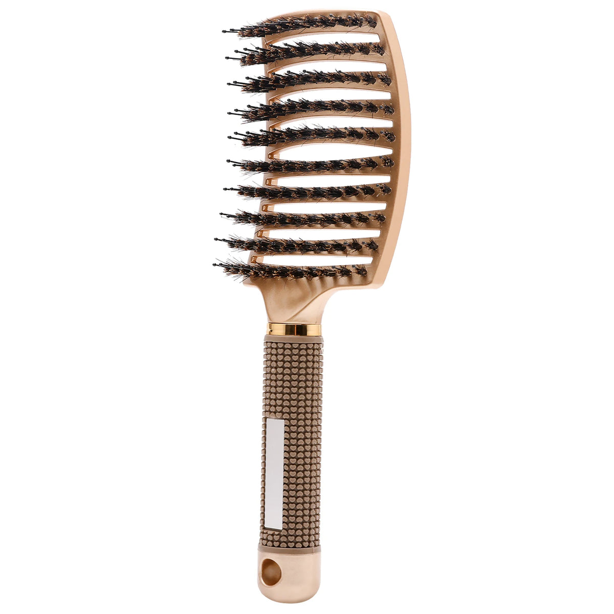 Detangling Hair Brush, Curved Vented Boar and Nylon Bristle
