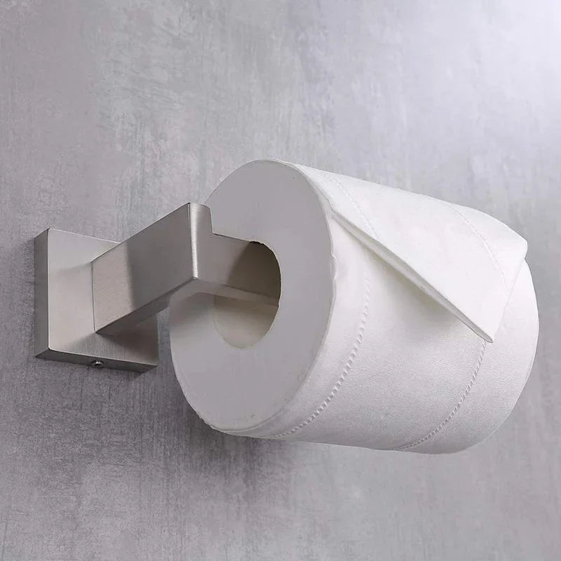 Matte Black Stainless Steel Toilet Paper Holder