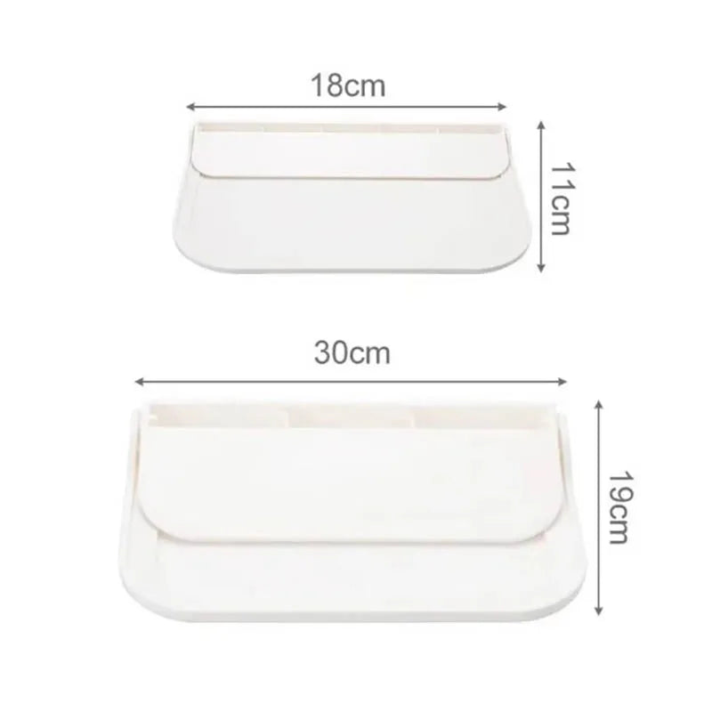 Foldable Wall Shelf, No Drill Floating Shelf for Bathroom