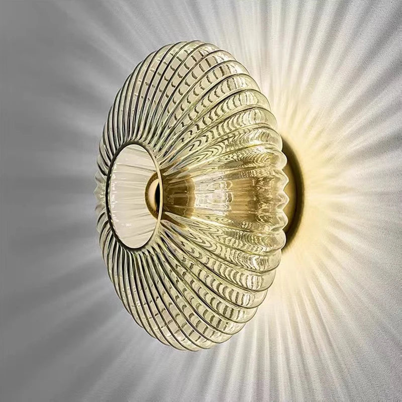 Nordic Retro Glass Wall Lamp, Up and Down Vintage Wall Sconce